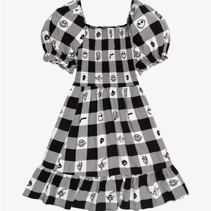Disney The Nightmare Before Christmas Gingham Smock Dress Boxlunch Exclusive